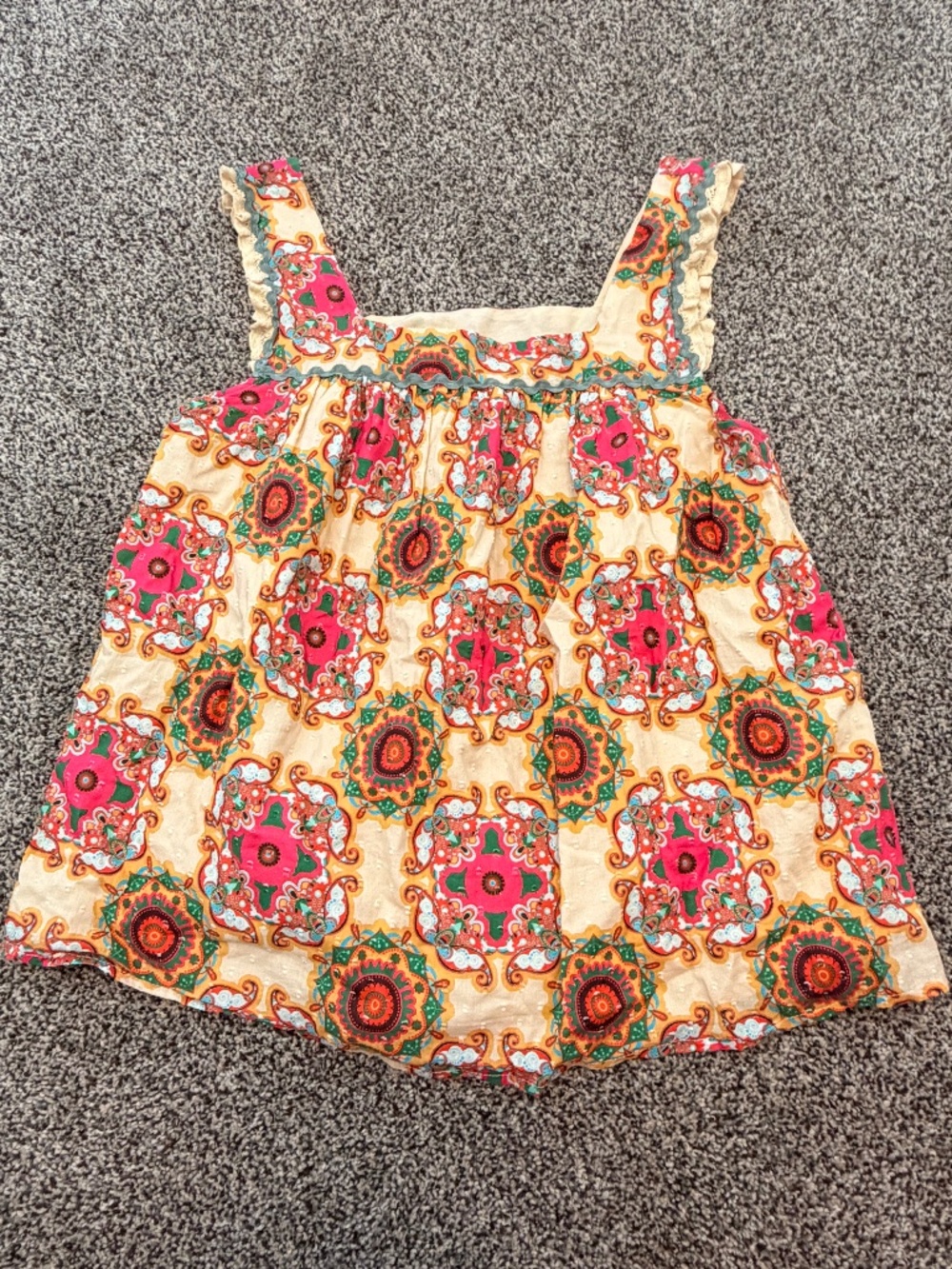 Let Me Be Floral Sleeveless Tank Blouse Shirt from Anthropologie Women's Size 6